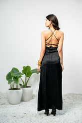 NOIR ENCHANTÉ Satin Dress
